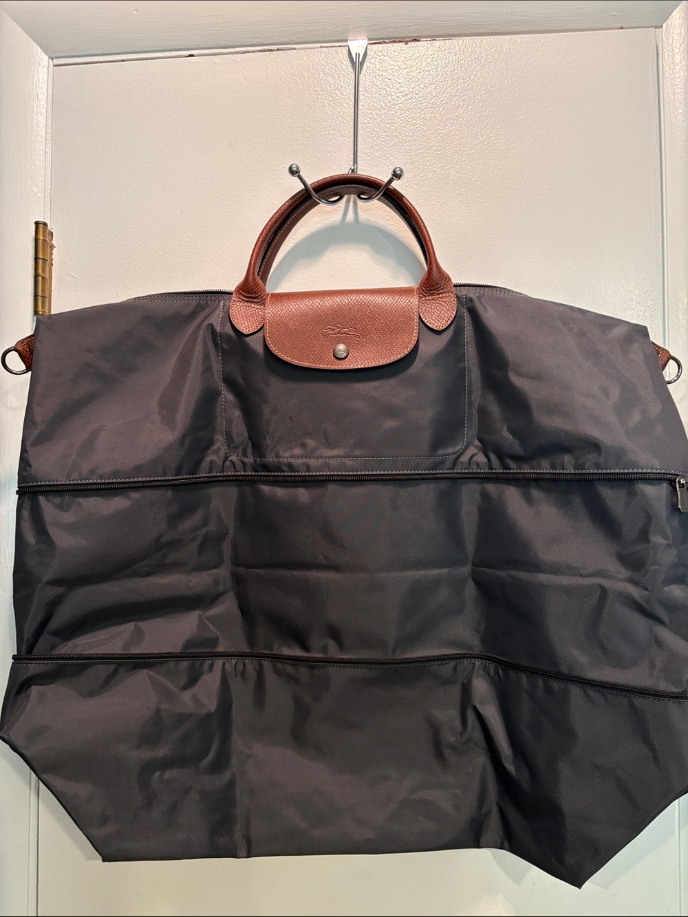 Longchamp Le Pliage One S Travel Bag Expandable in Black - Picture 3 of 11